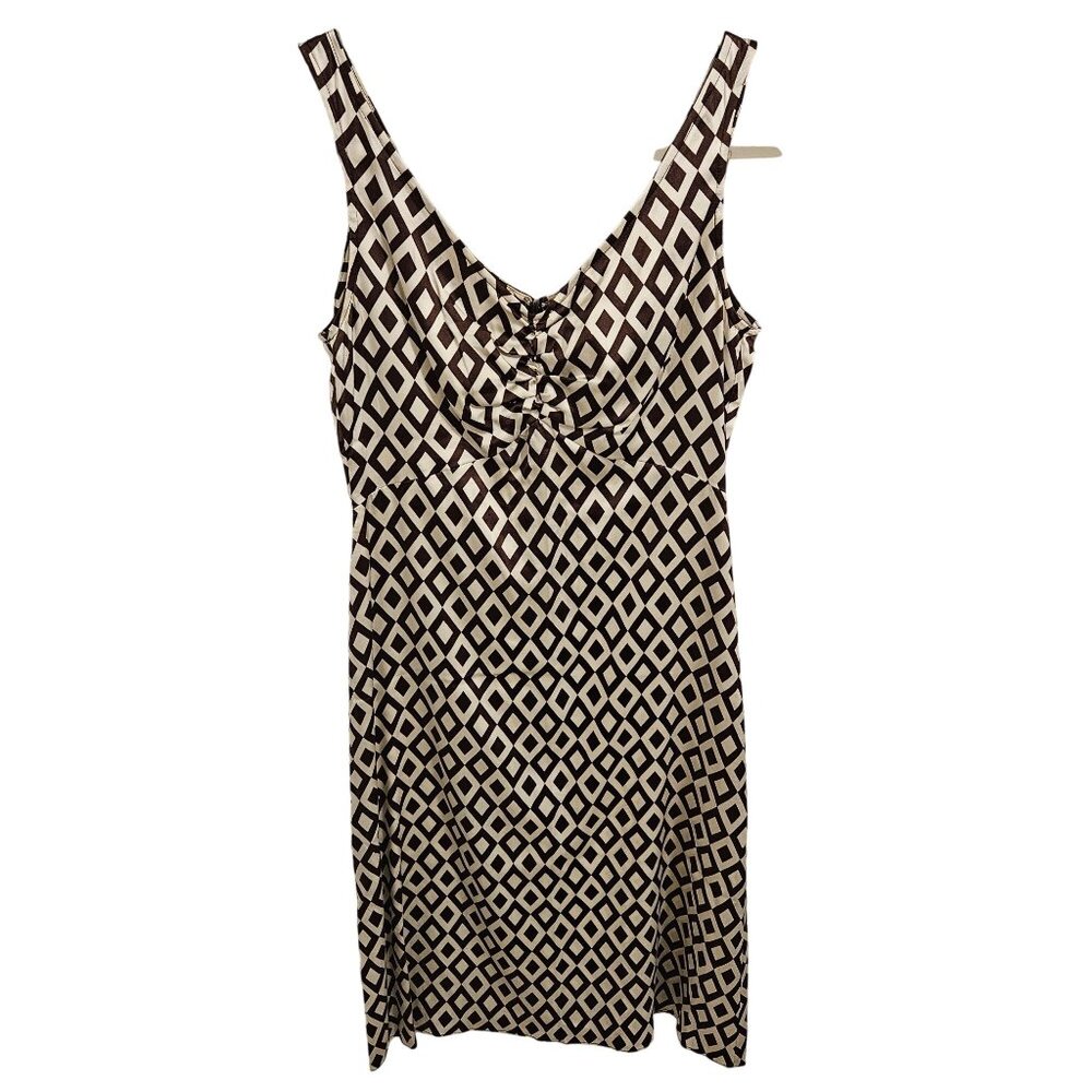 Spooner Prague Woman Size 8 Silk Baby Doll Sleeveless Sheath Dress Y2K 90's